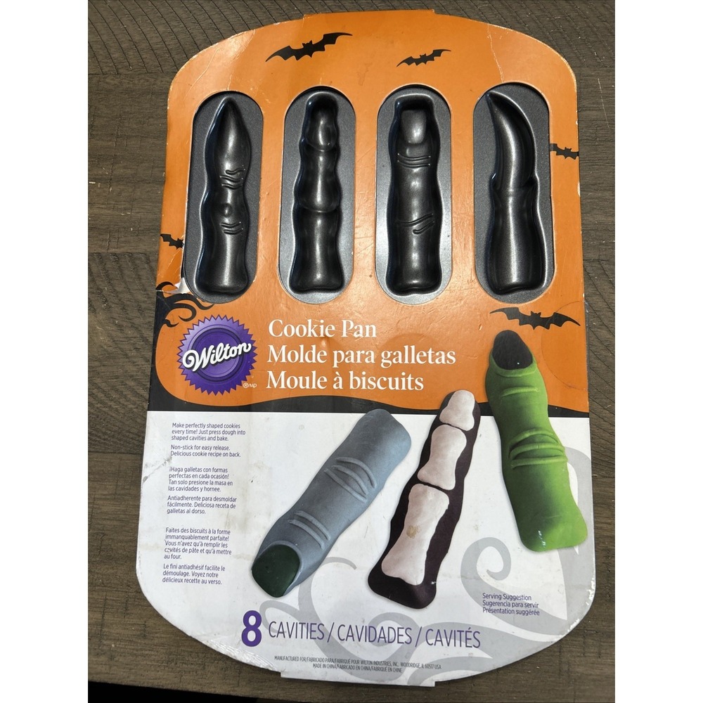 Wilton Industries Cookie Pan Halloween Monster Witch Fingers NEW Non Stick Pan